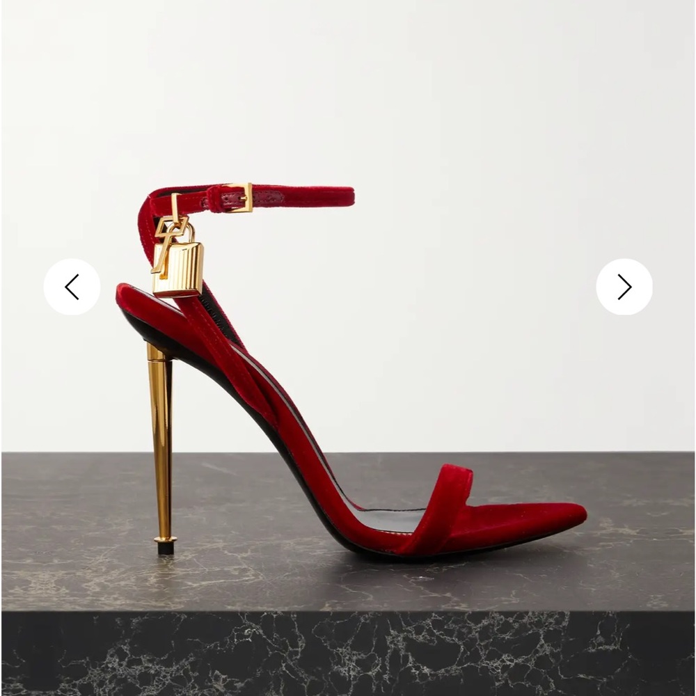 Tom ford red sandal with lock